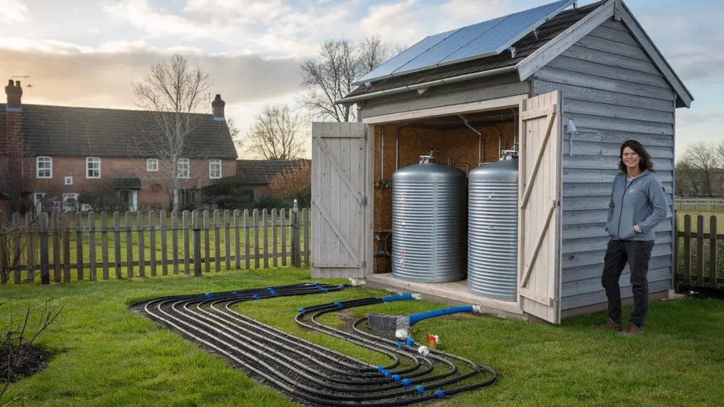 3.000 liter varmt vand dagligt uden gas eller strøm: det utrolige gør-det-selv-system